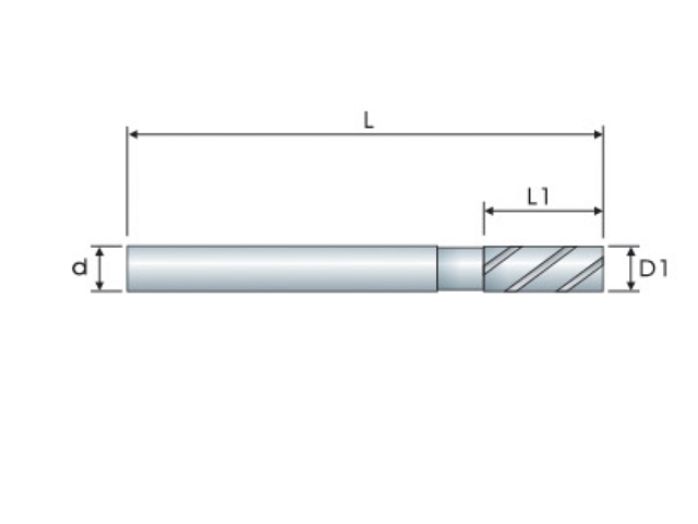超高硬度全鎢鋼銑刀-長刃